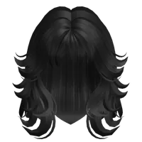 Grunge wolf hair Black Roblox hair