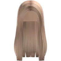 Straight Long Hime Cut Hair (Blonde) Roblox hair
