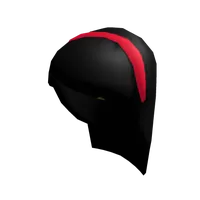 Black and Red Roblox hair