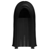 Long Straight Fanned Hime Cut (Black) Roblox hair