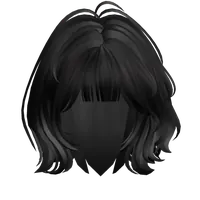Black Short Layered Bob Roblox hair