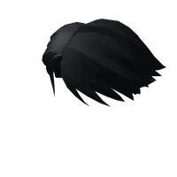 Black Short Parted Hair Roblox hair