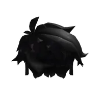 Messy Black Hair Roblox hair