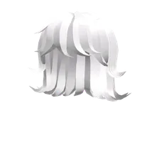 White Short Wolf Cut Roblox hair