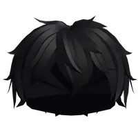 Messy Boy Hair in Black Roblox hair