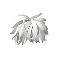 White Messy Hairstyle Roblox hair