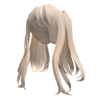 Loose Long Bangs Anime Pigtails in Blonde Roblox hair