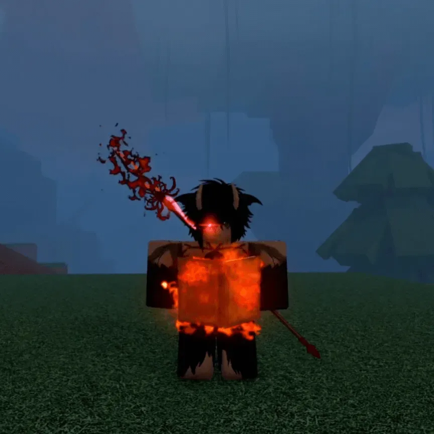 Flame magic grimoire in Clover RPG
