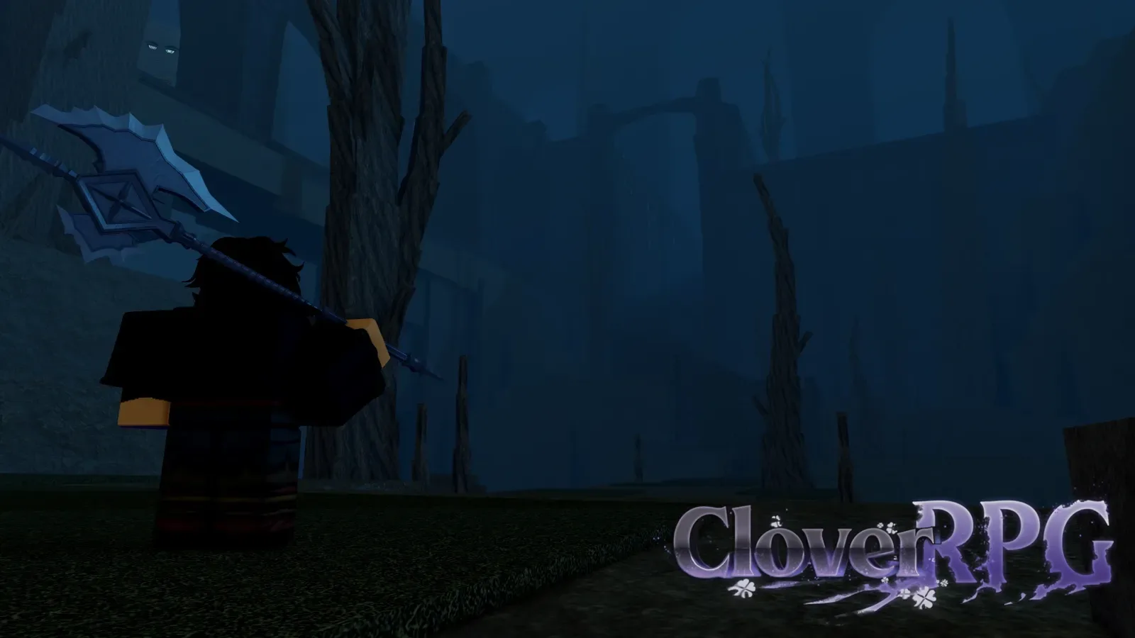 Clover RPG at night, release trailer poster