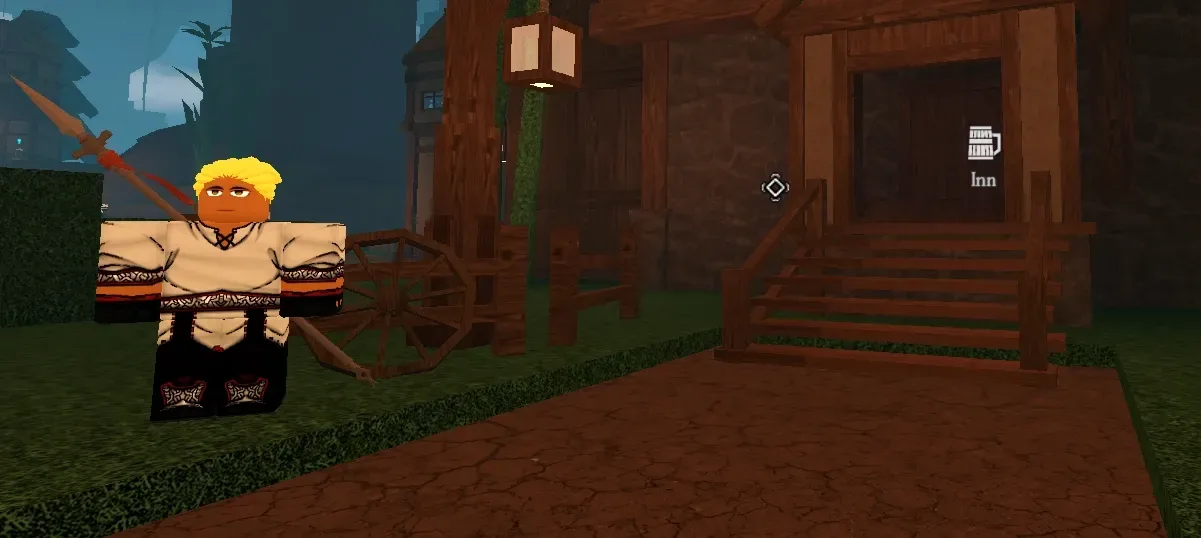 Wheel near the Inn in Kamo Village